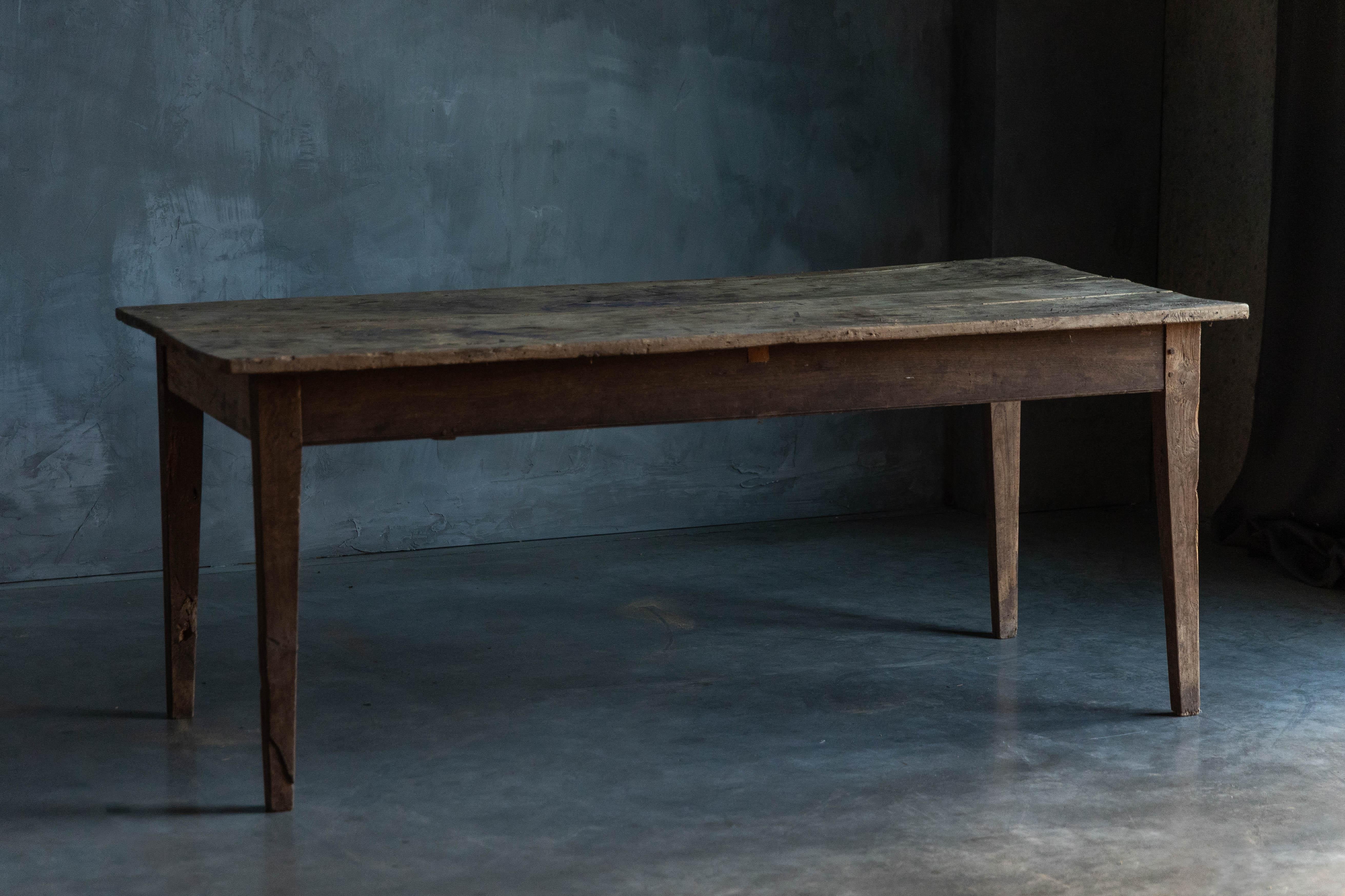 Table de salle à manger rustique rurale, France, 19ème siècle en vente 8