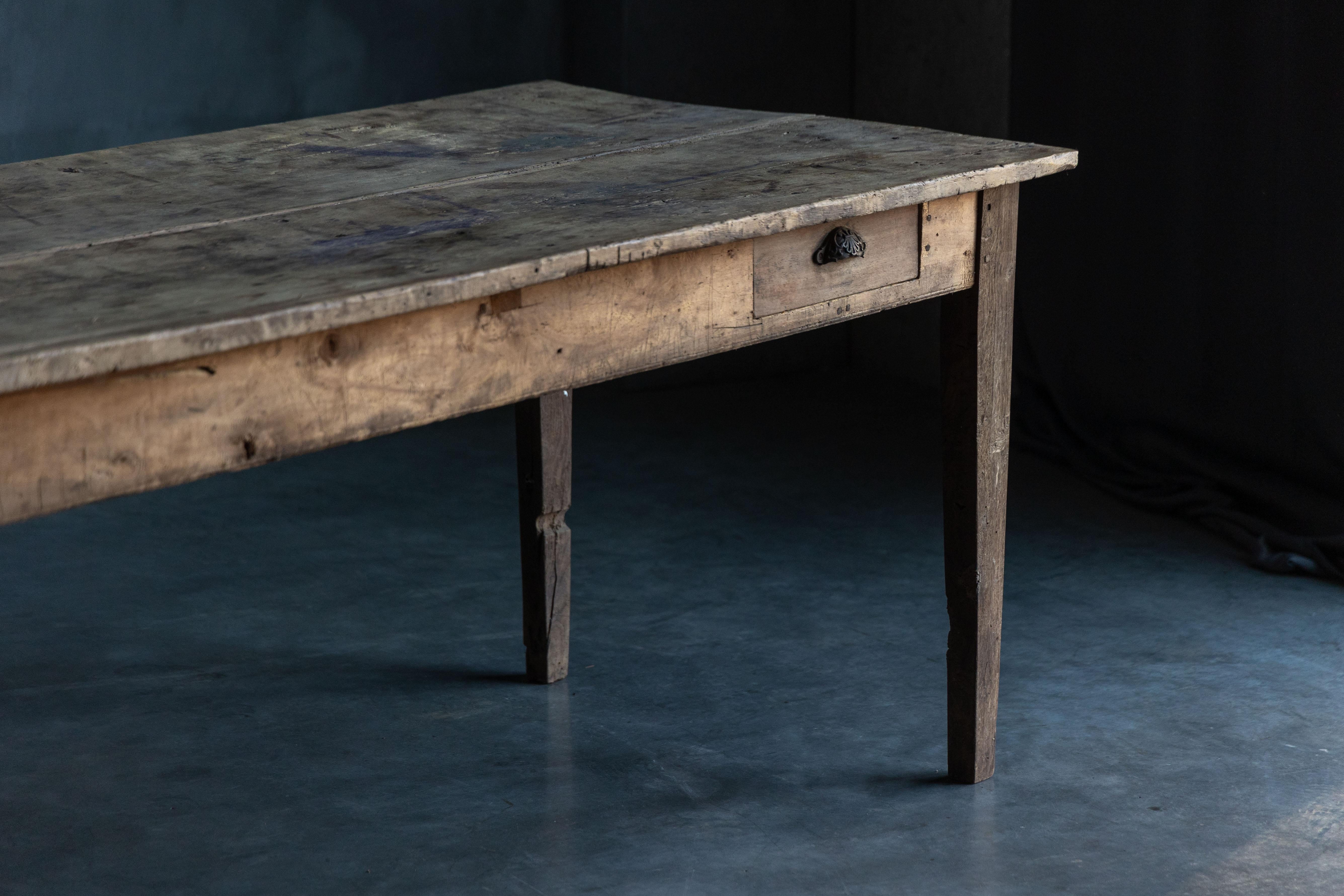 Rustique Table de salle à manger rustique rurale, France, 19ème siècle en vente