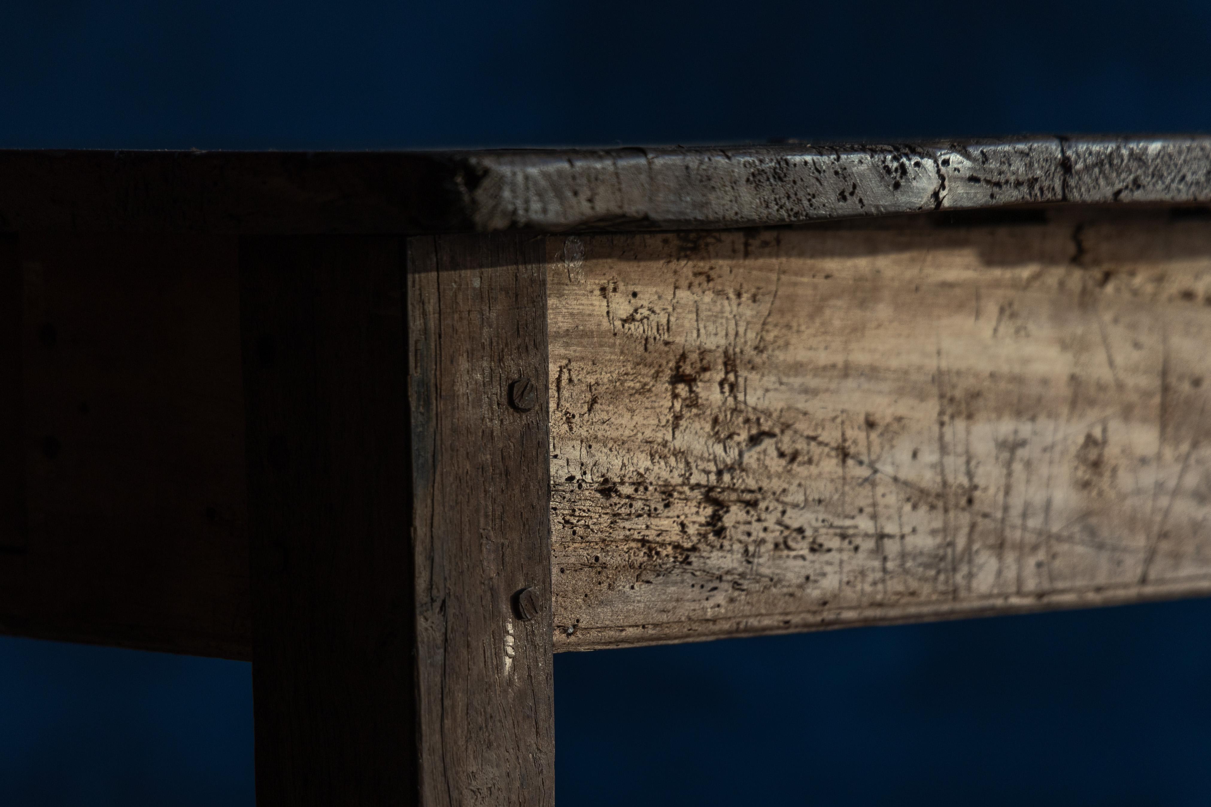 Table de salle à manger rustique rurale, France, 19ème siècle en vente 1