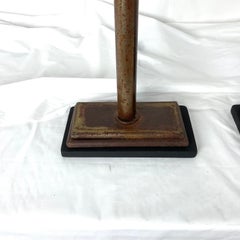 Rustic Rust Iron Palm Lamps Large