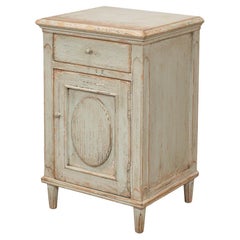 Rustic Sage Painted Bedside Table