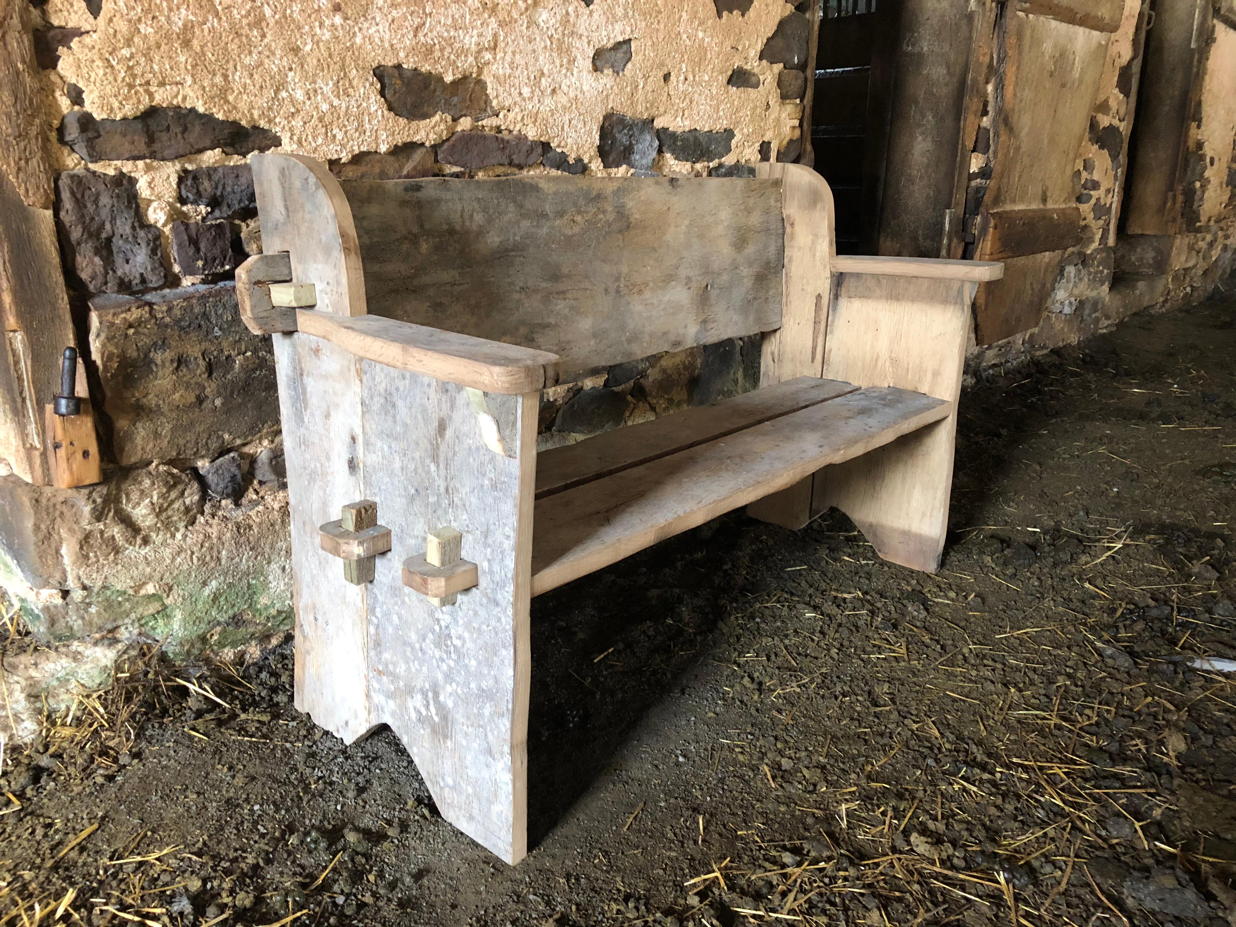 Rustic Scottish Style Garden Bench 8