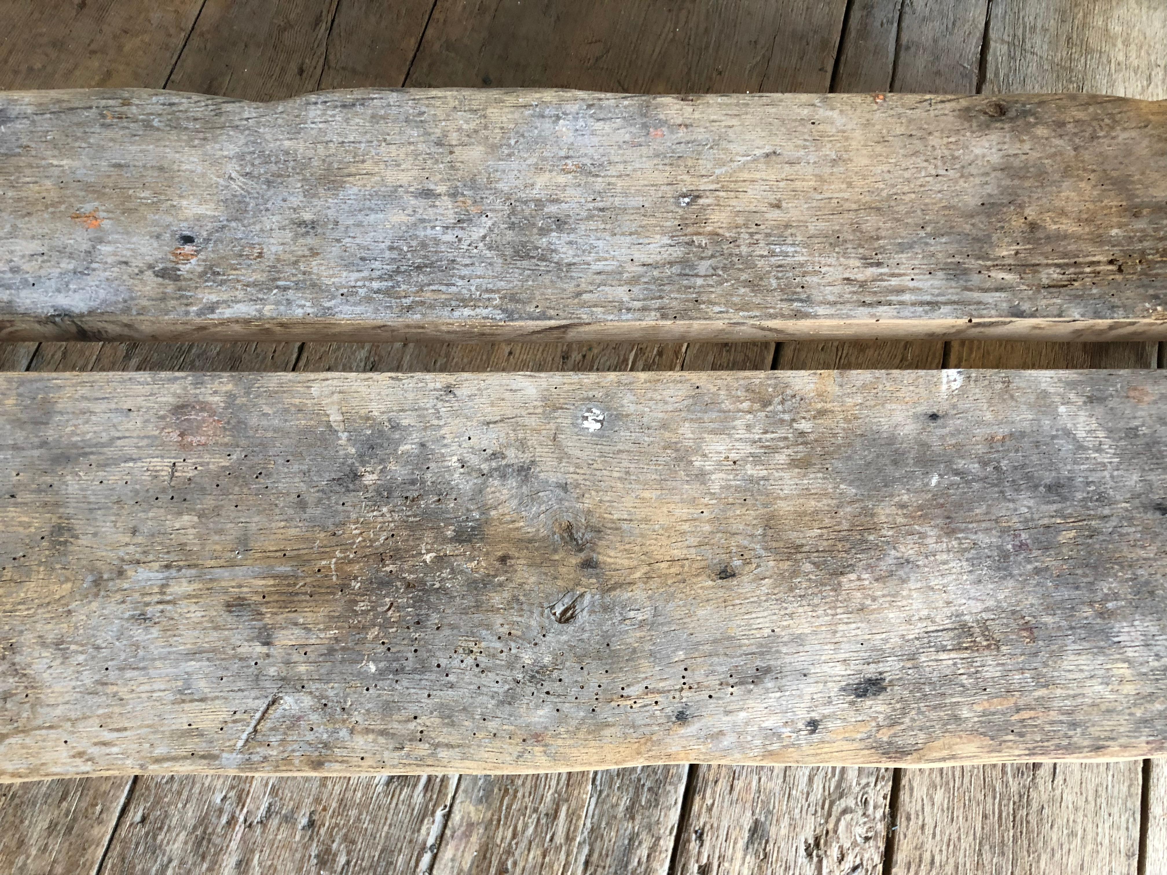 rustic garden bench