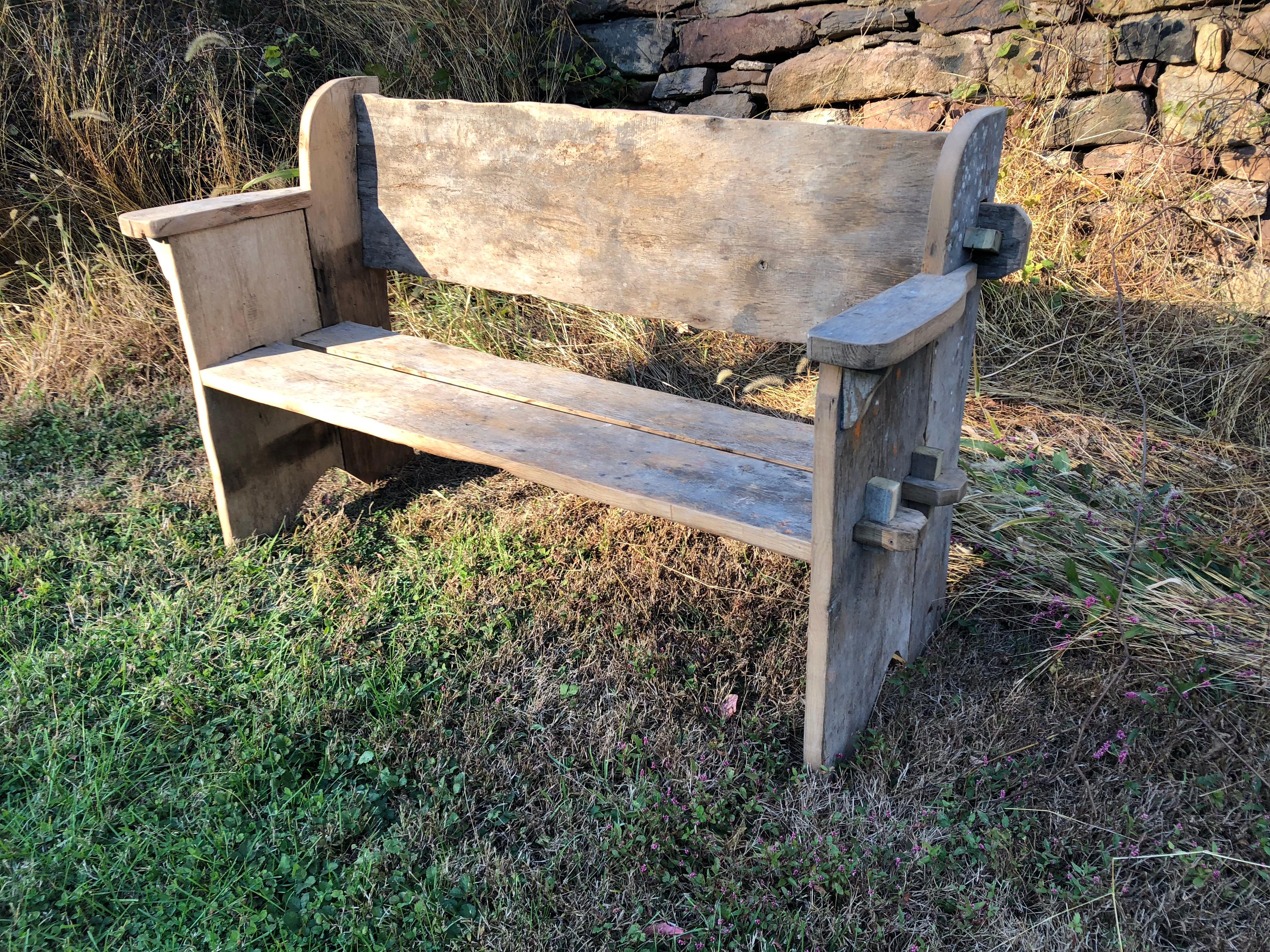 American Rustic Scottish Style Garden Bench For Sale