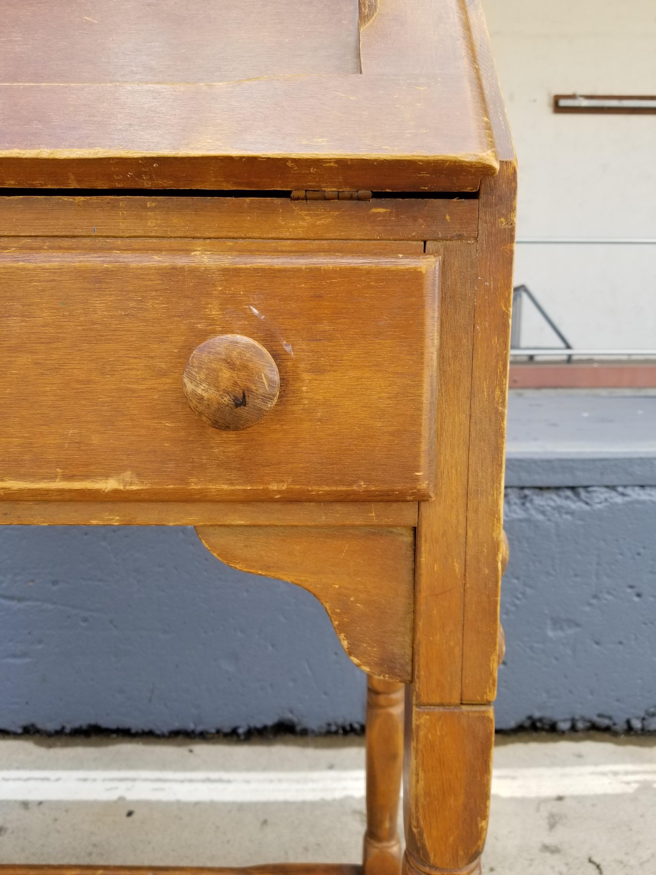 Mid-20th Century Rustic Secretary Desk by Monterey Furniture