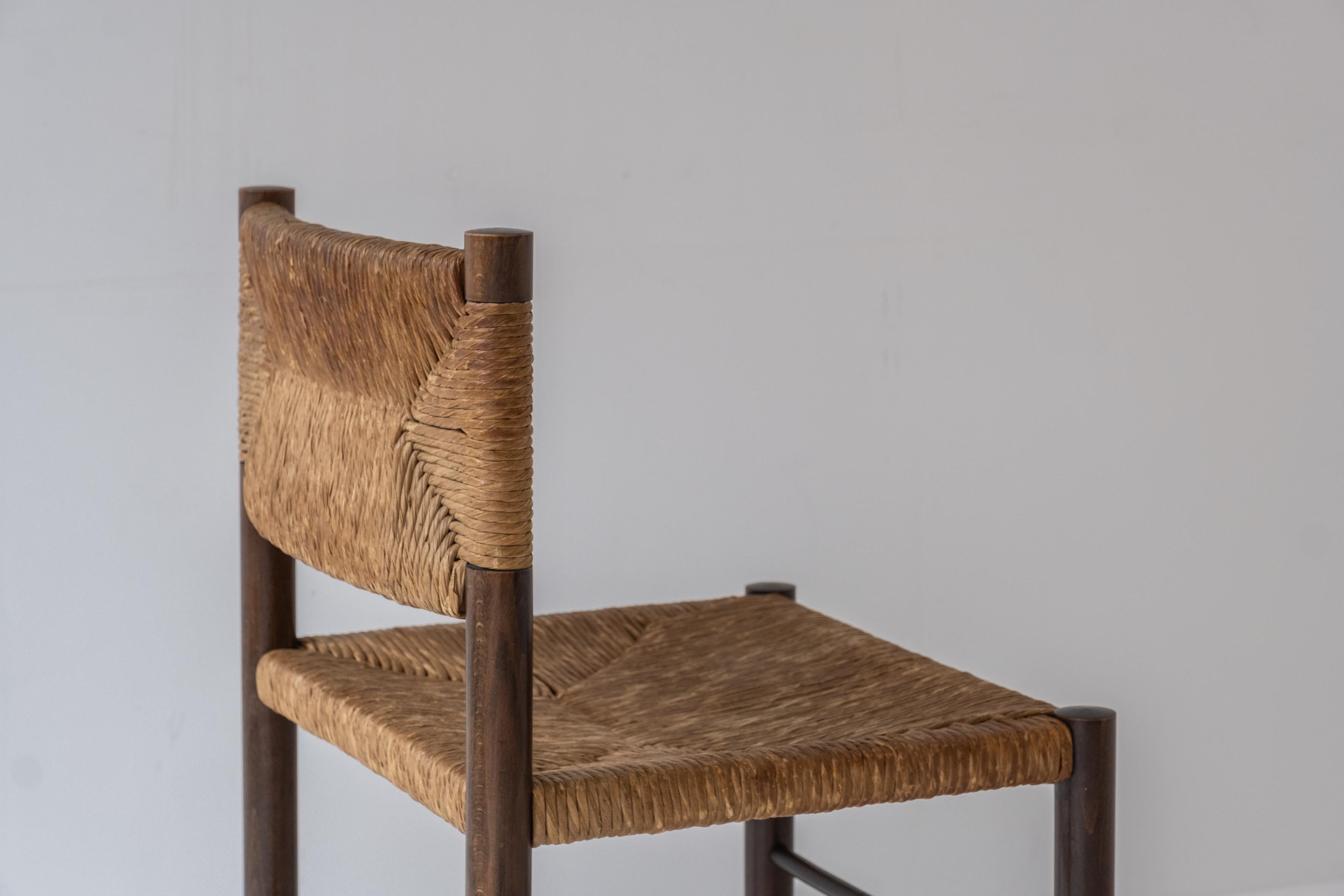 Rustic Set Dining Chairs in the Manner of Charlotte Perriand, France 1960’s 2
