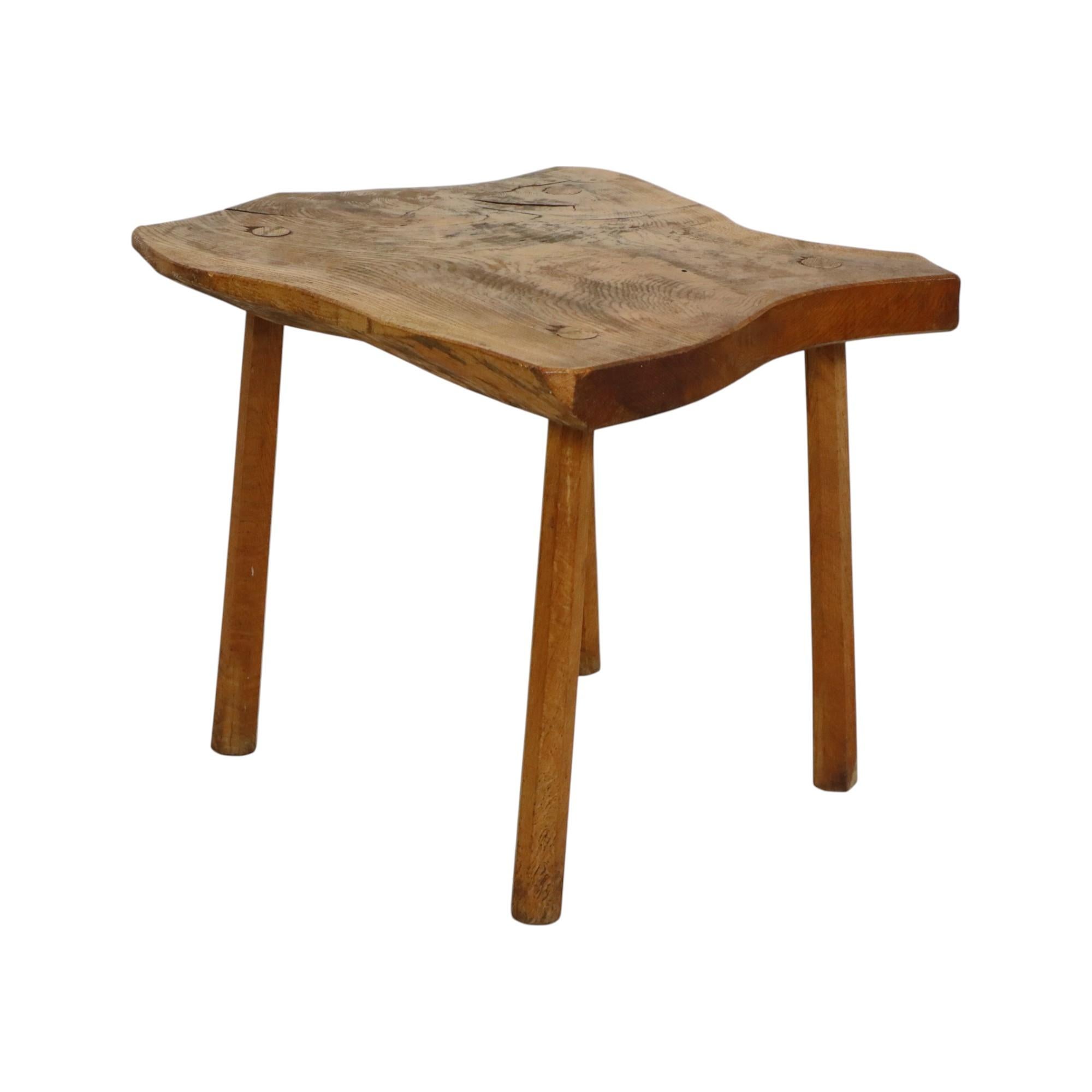 Table d'appoint rustique Root Wood Tree Trunk Brutalist 54cm Bon état - En vente à Poperinge, BE