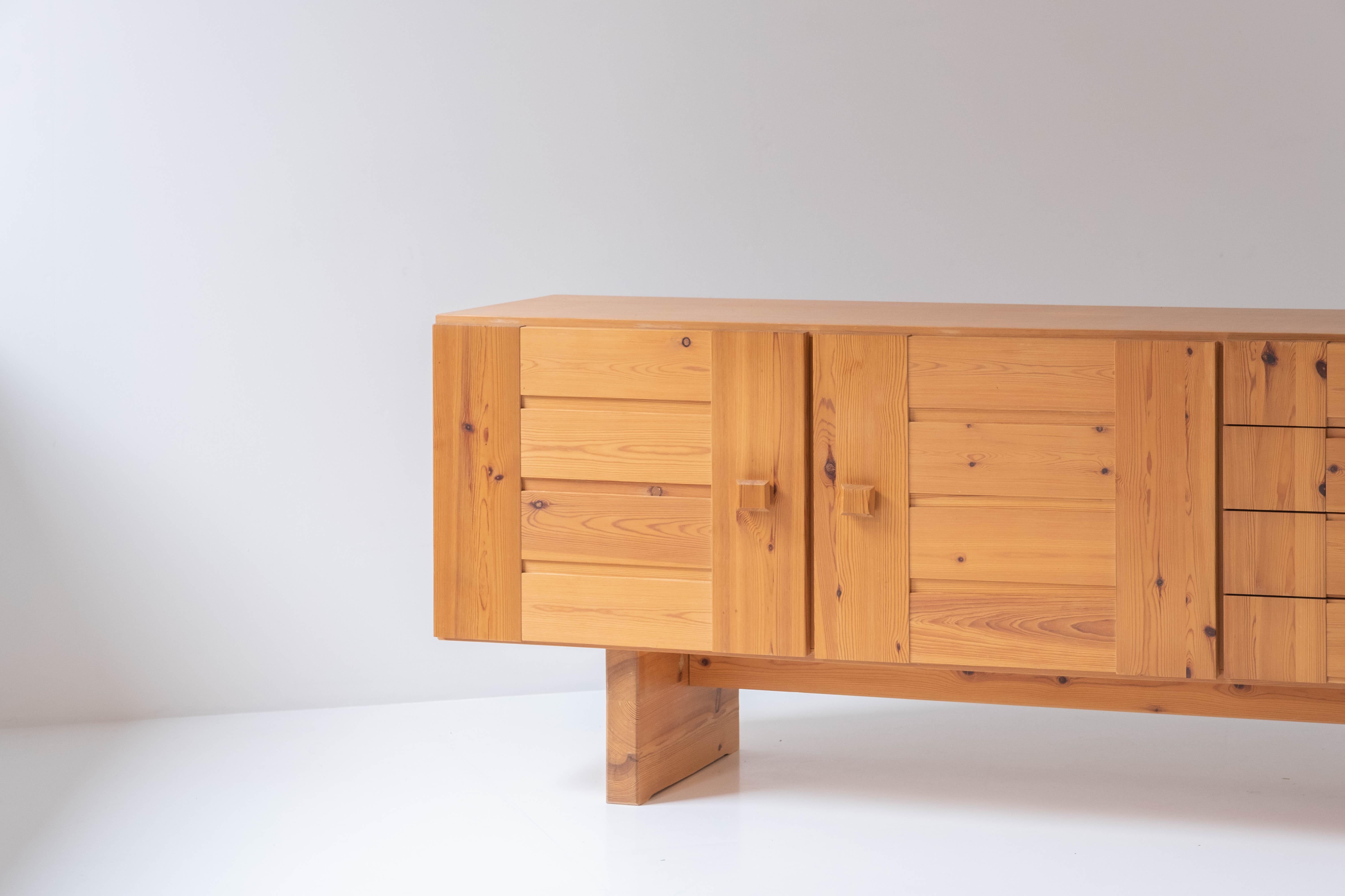 Rustic Sideboard in Pine from Denmark, 1960s 1