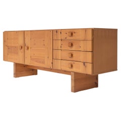 Rustic Sideboard in Pine from Denmark, 1960s