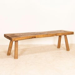 Rustic Slab Wood Coffee Table Old Work Table from Hungary