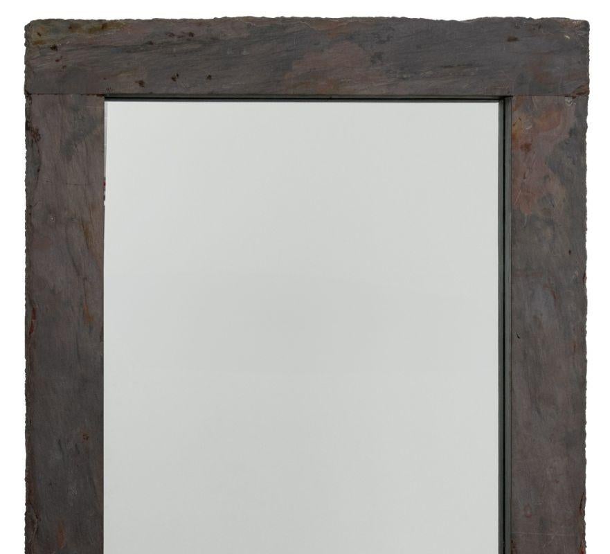 Rustic Slate Framed Full-Length Mirror For Sale 1