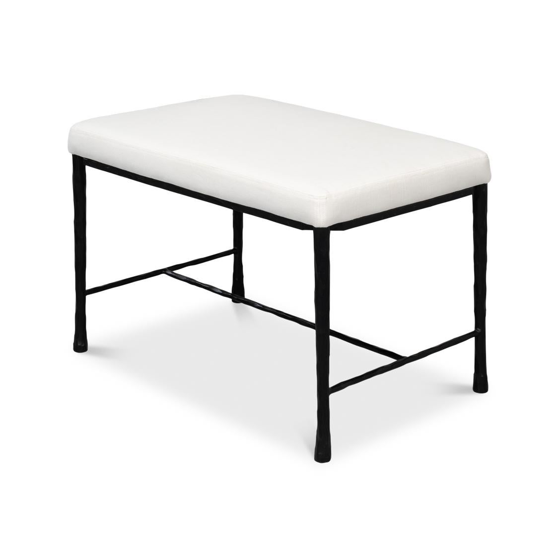 Asian Rustic Small Bench For Sale