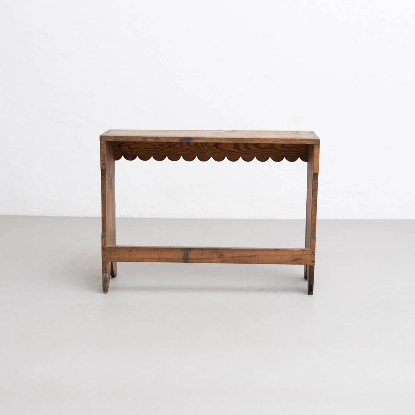 Rustic Small Wood Bench, circa 1920 4