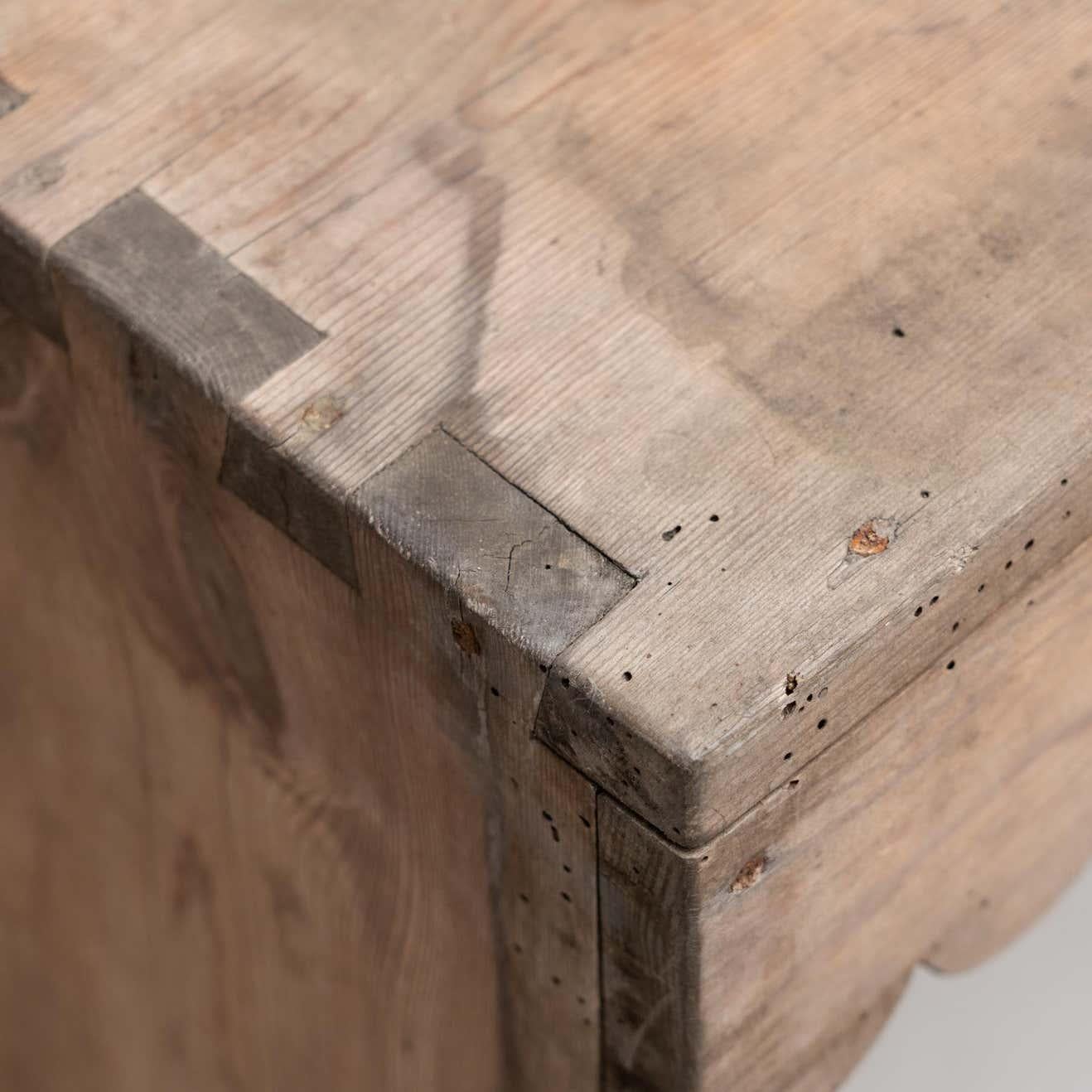 Rustic Small Wood Bench, circa 1920 5