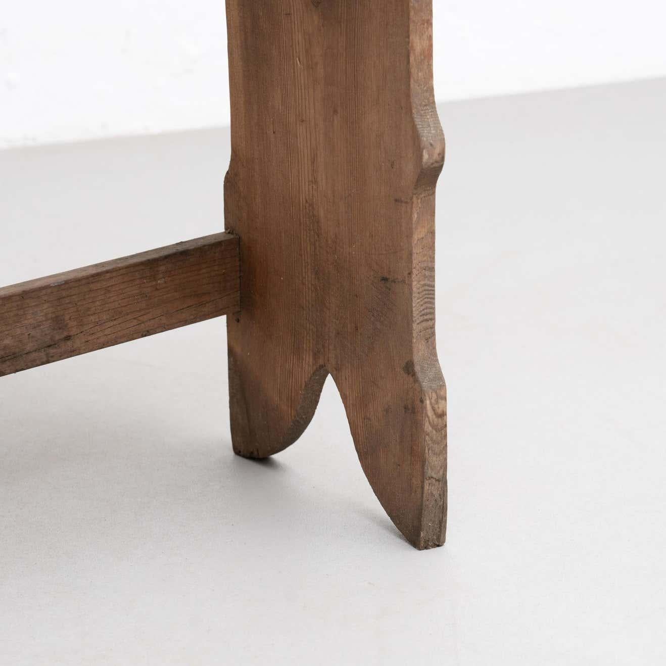 Rustic Small Wood Bench, circa 1920 6