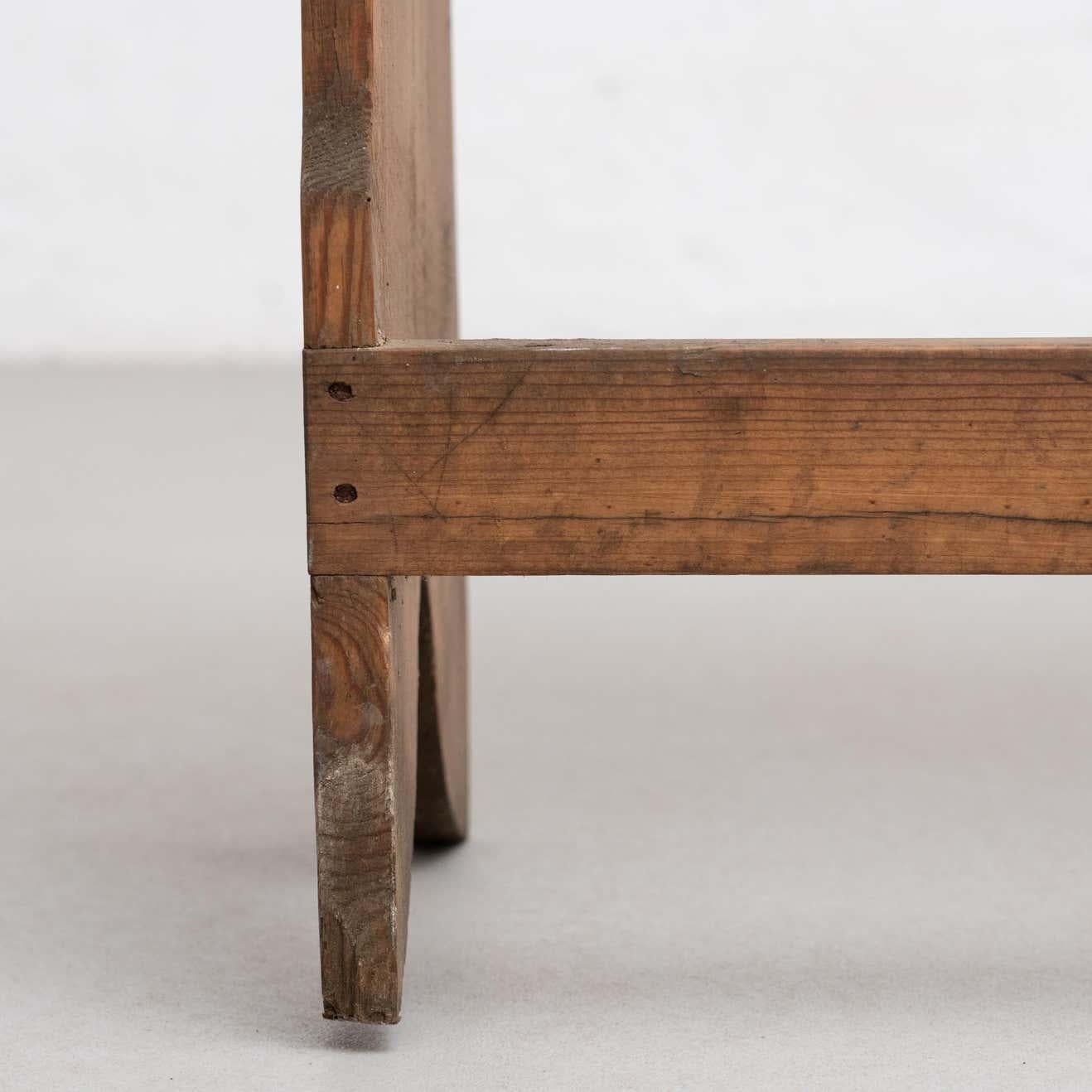 Rustic Small Wood Bench, circa 1920 9
