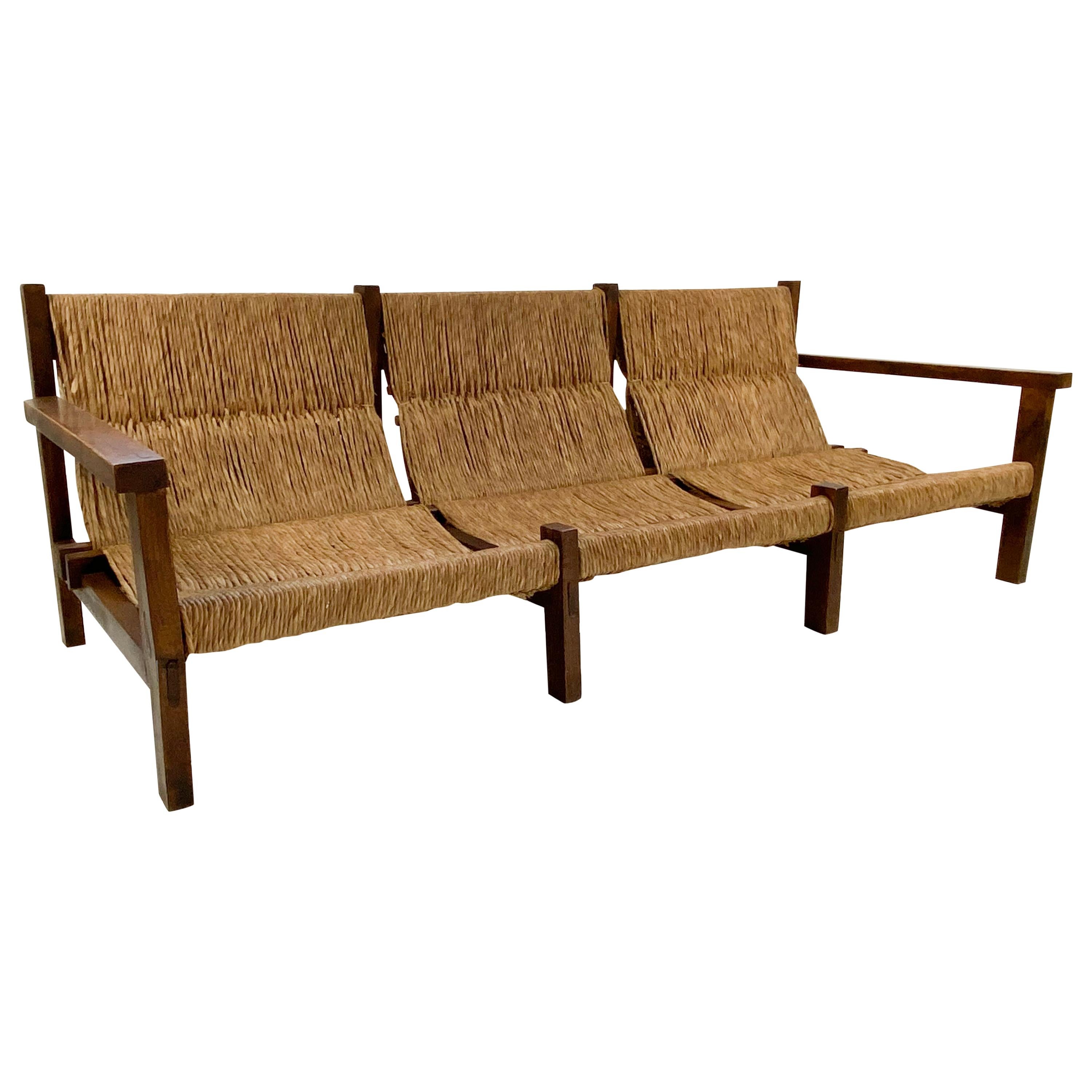 Rustic Sofa, circa 1970, Spain