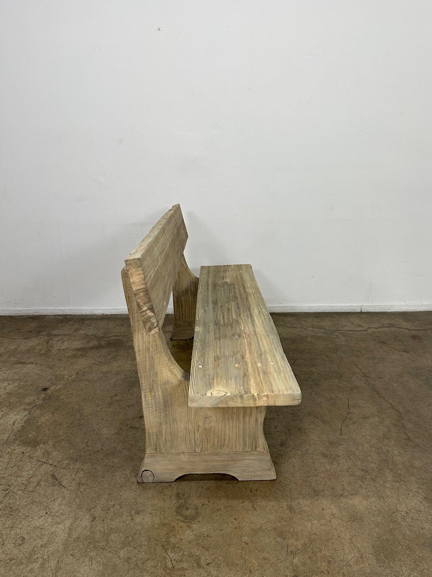 Late 20th Century Rustic Solid oak benches -sold separately For Sale