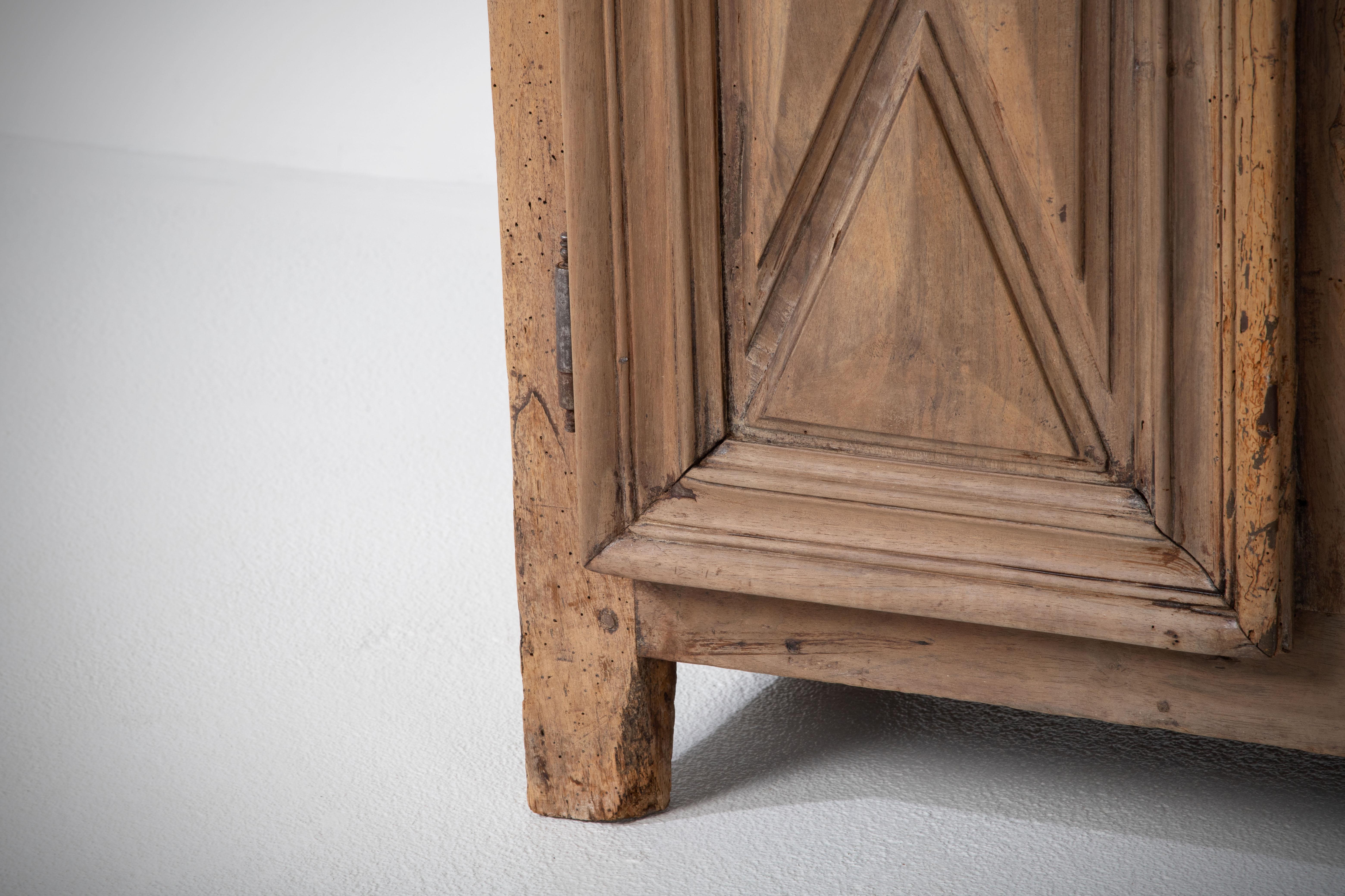 Rustic Solid Oak Cabinet, France, 1920s 2