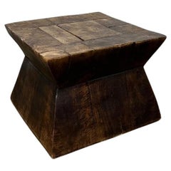 Rustic Solid Oak Side Table