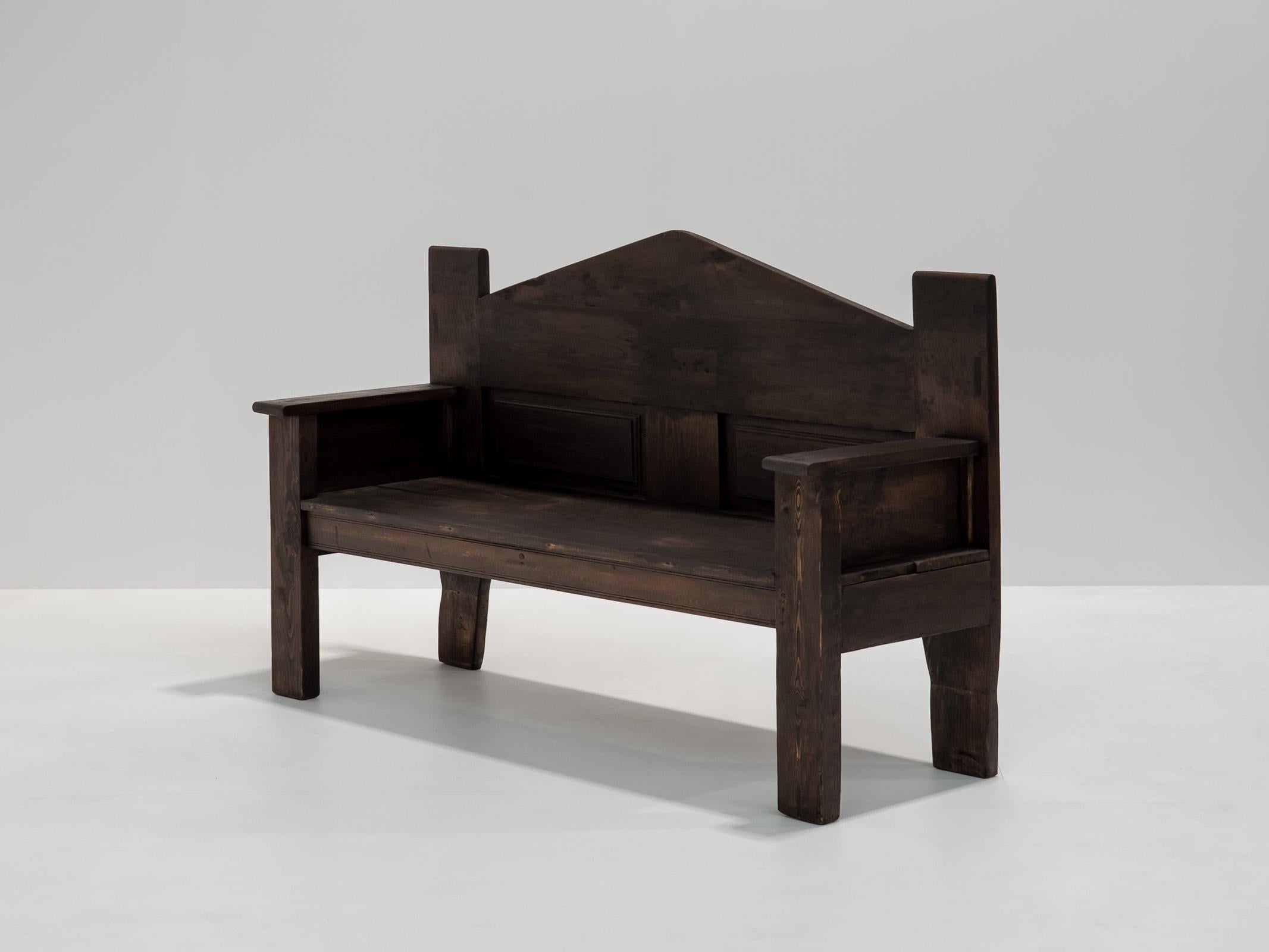 Rustique Banc rustique espagnol, 19e siècle en vente
