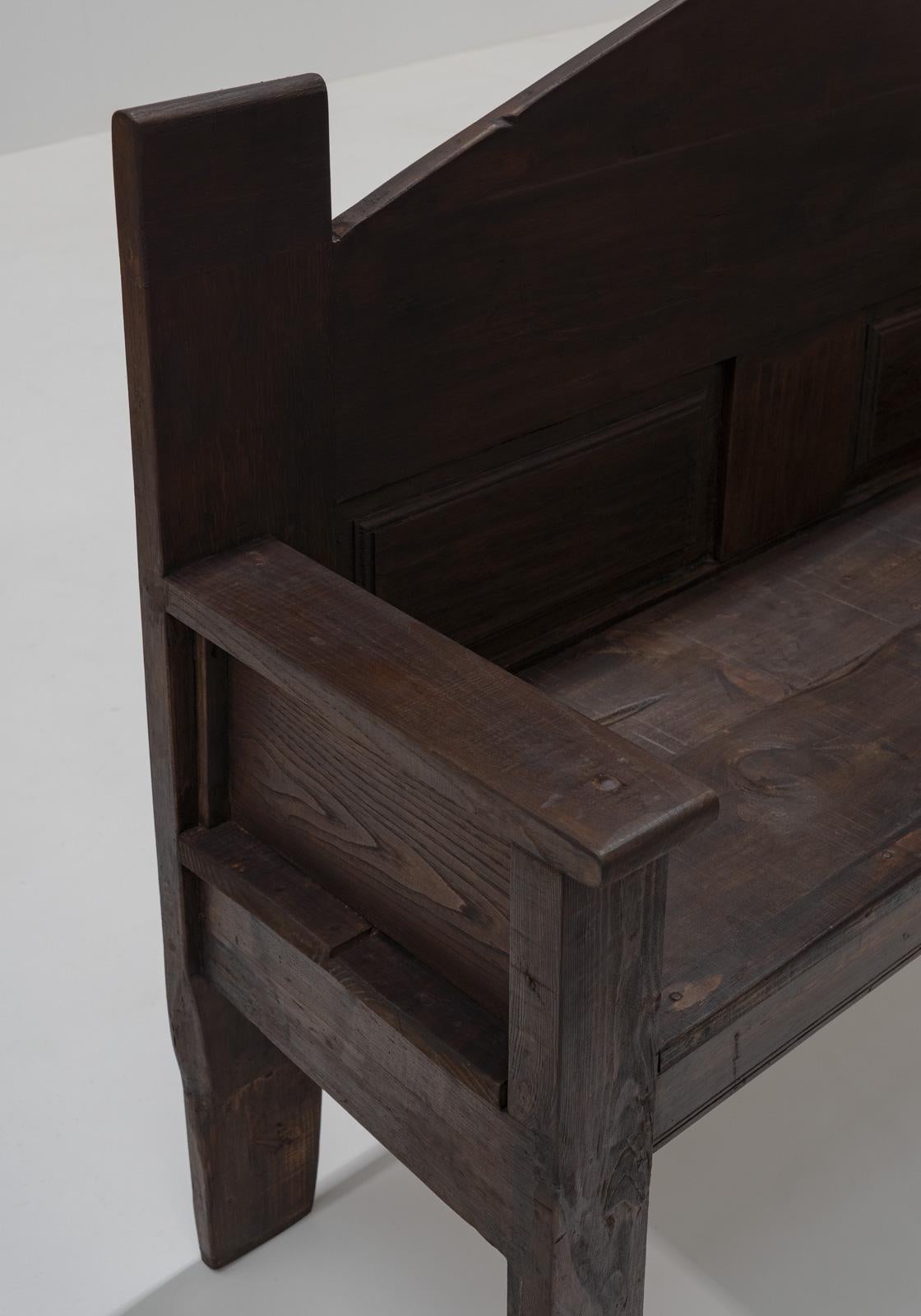 Bois Banc rustique espagnol, 19e siècle en vente