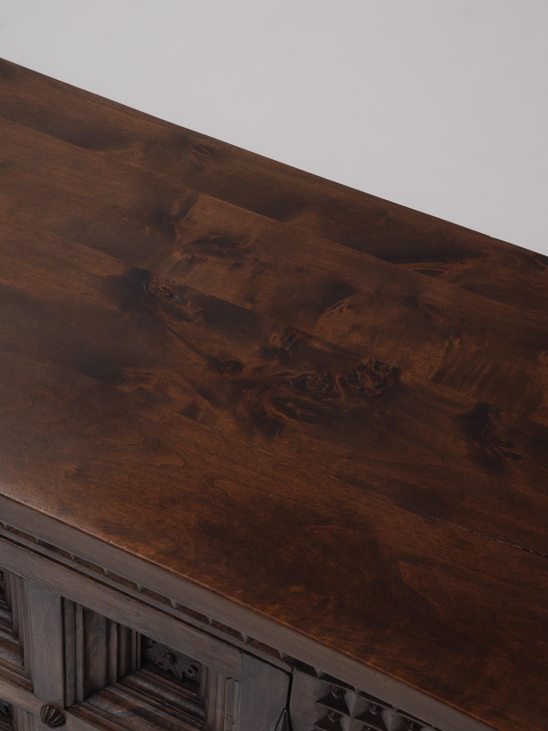 Rustic Spanish Brutalist Sideboard, 1960s For Sale 6