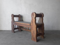 Rustic Spanish Colonial Style BenchRustic Spanish Colonial Style Wabi Sabi Wood