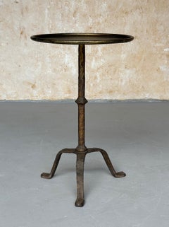 Rustic Spanish Drinks Table on a Tripod Base