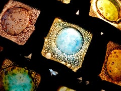 Rustic Stained Glass Globe - Hand Made Glass