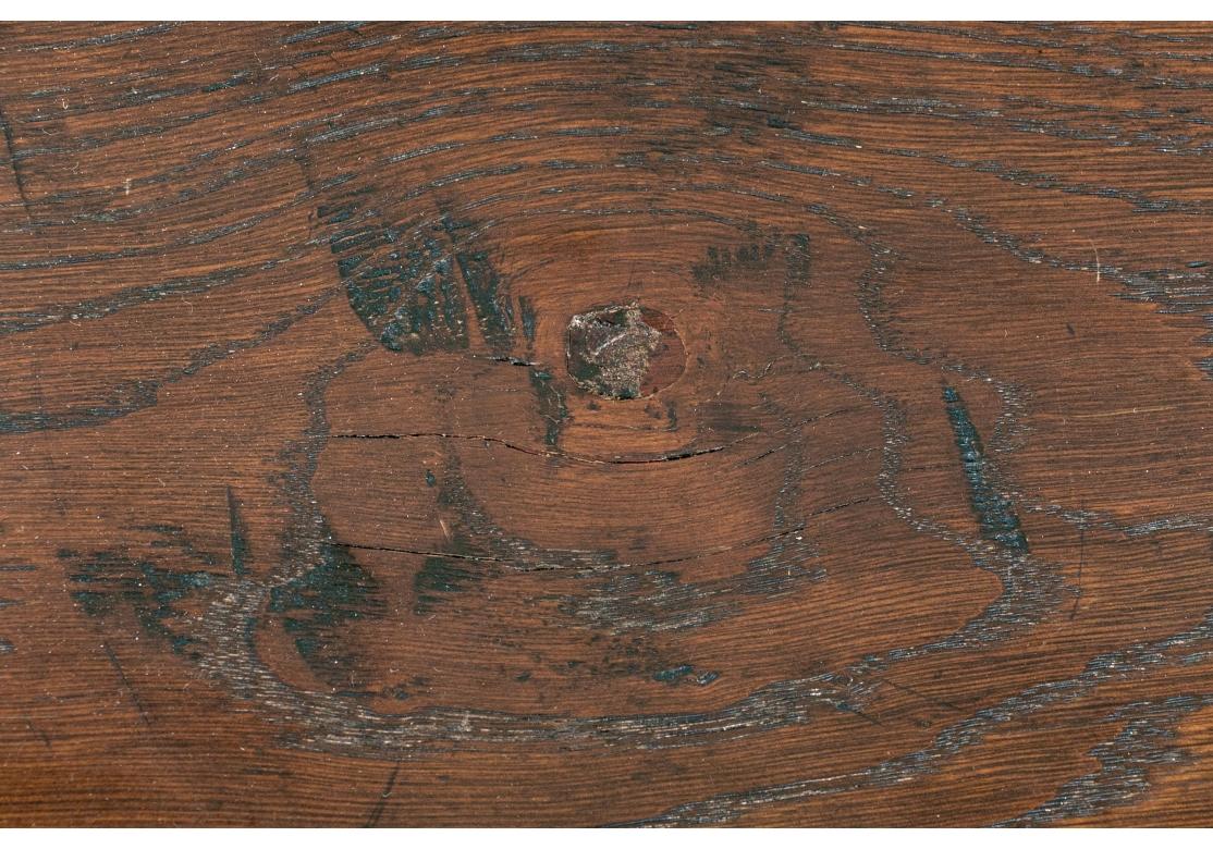 Console rustica in Oak macchiato in vendita 4