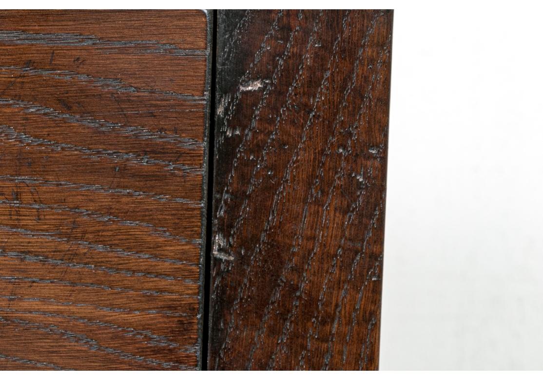 Console rustica in Oak macchiato in vendita 8