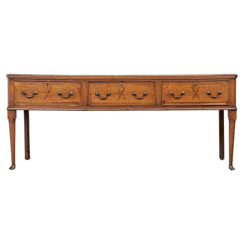 Classic Rustic Console Table, Mahogany Finish For Sale at 1stDibs