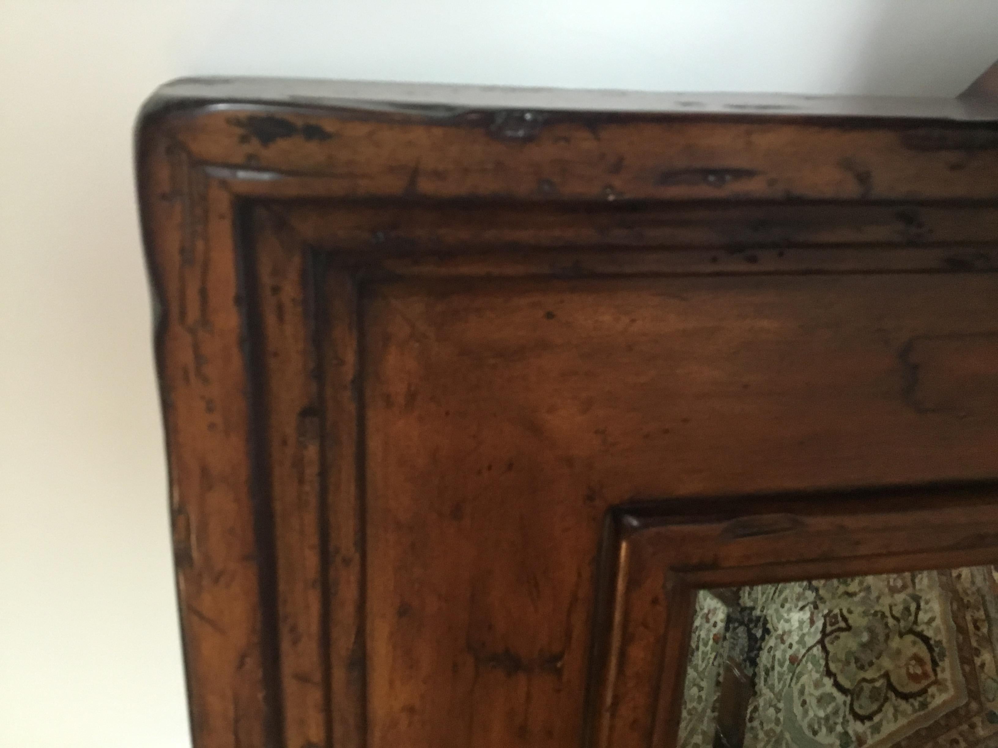 beveled square mirror