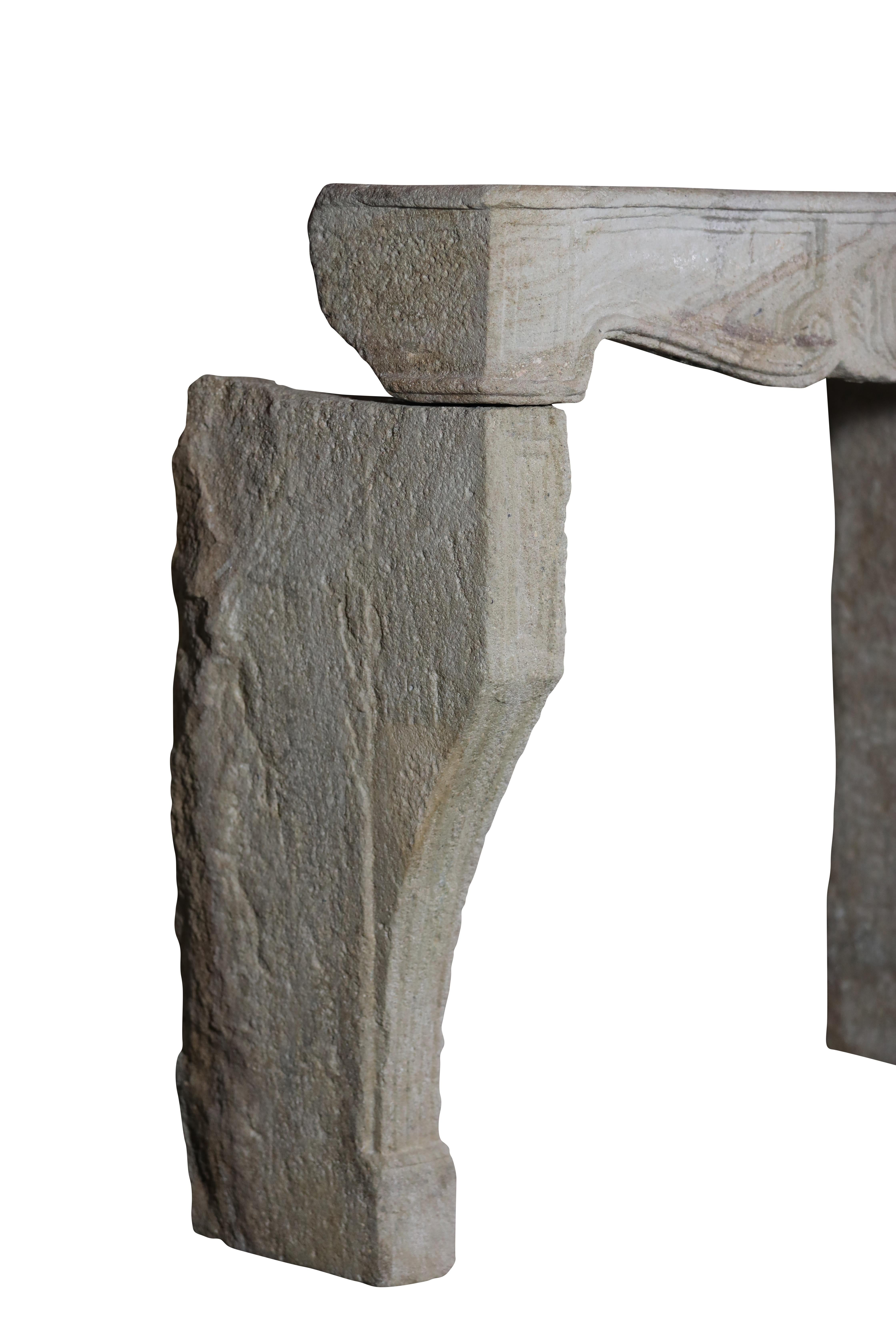 Rodete de chimenea de piedra rústica de Francia para crear un interior auténtico en venta 10