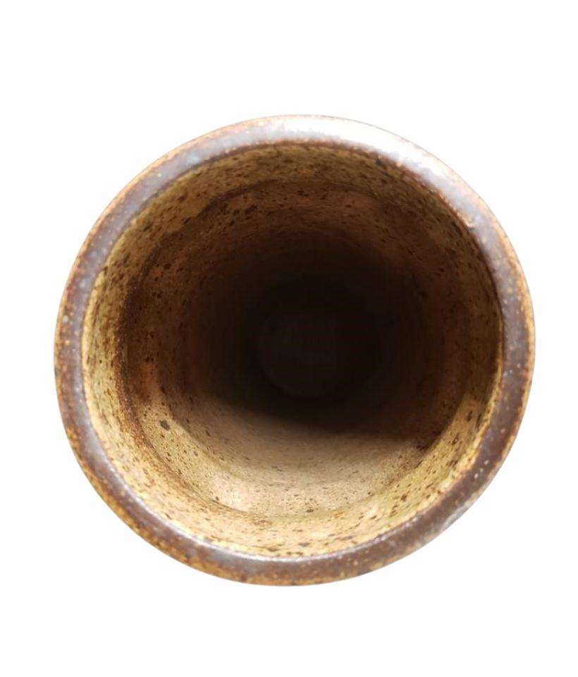 Americano Vaso Rustic Studio Pottery in gres specchiato lavorato a mano con la firma dell'artista in vendita