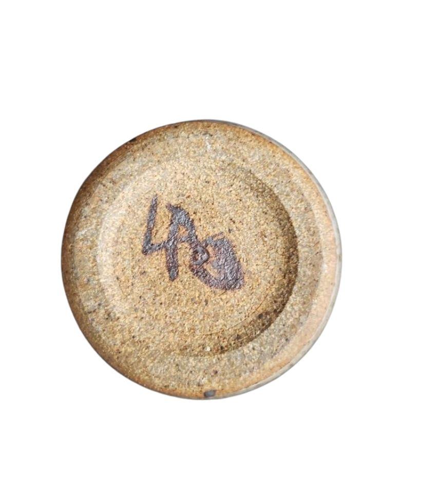 Smaltato Vaso Rustic Studio Pottery in gres specchiato lavorato a mano con la firma dell'artista in vendita