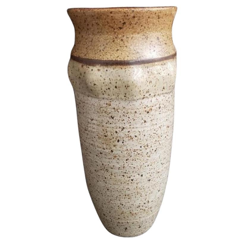 Vaso Rustic Studio Pottery in gres specchiato lavorato a mano con la firma dell'artista