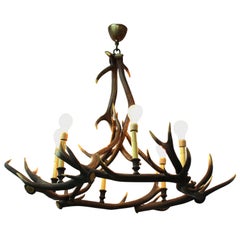 Rustic Style Antler Chandelier