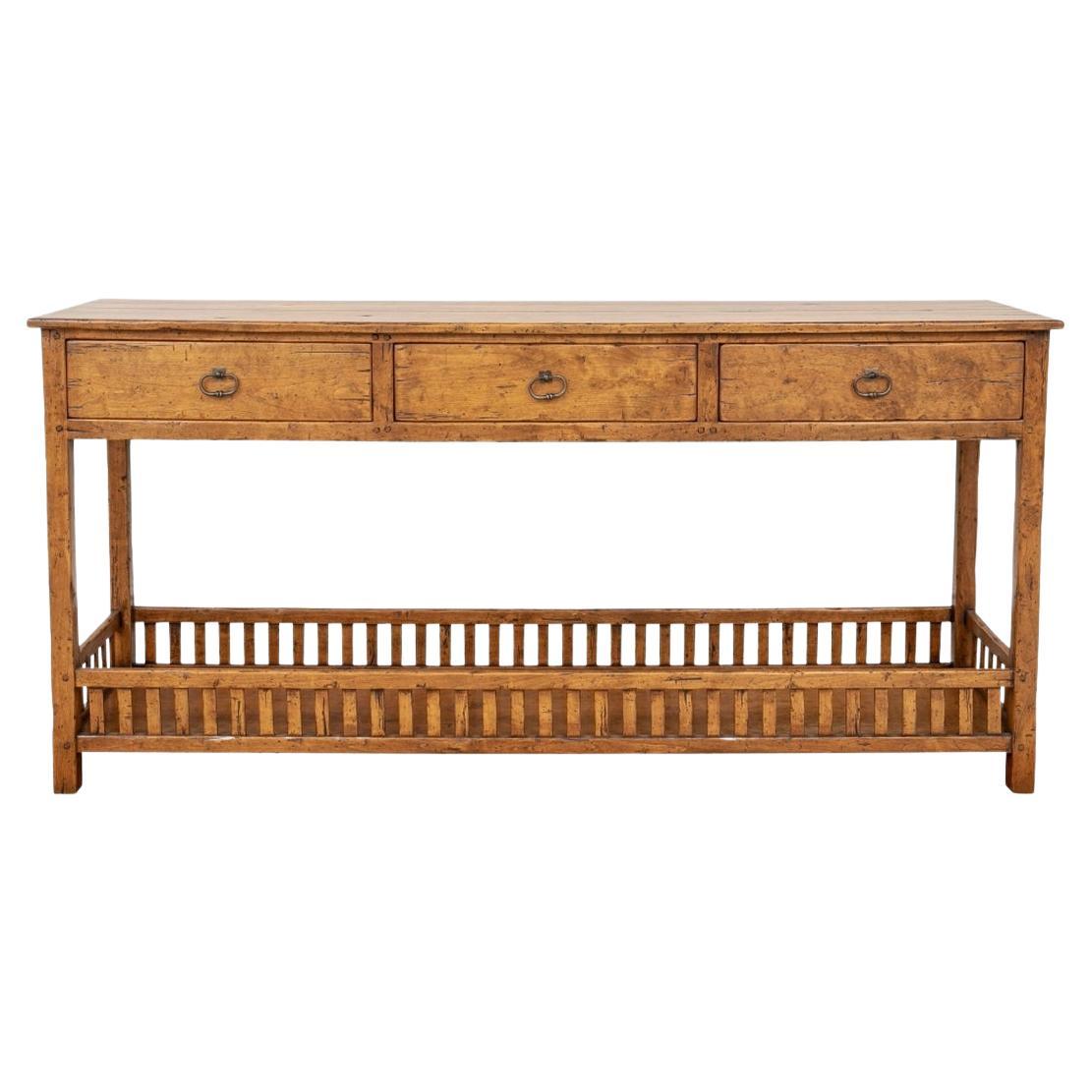 Rustic Style Console Table in Solid Hardwood After Bausman
