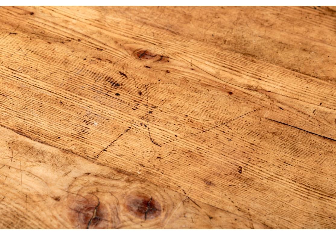 Rustic Style Pine Farm Table For Sale 4