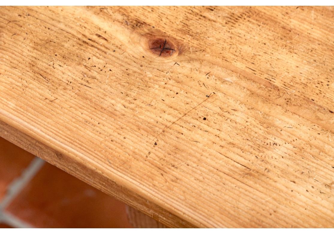 Rustic Style Pine Farm Table For Sale 5