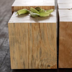 Rustic Style Solid Pine Cube Side Salvaged Pine by Alabama Sawyer 15"x15"x15"