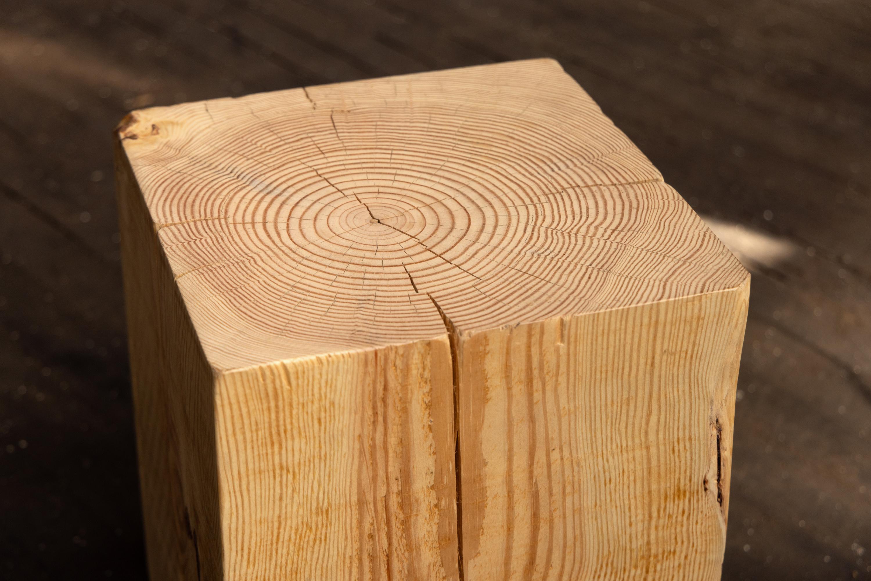 Rustikalen Stil massivem Holz Würfel Seite geborgen Kiefer 15