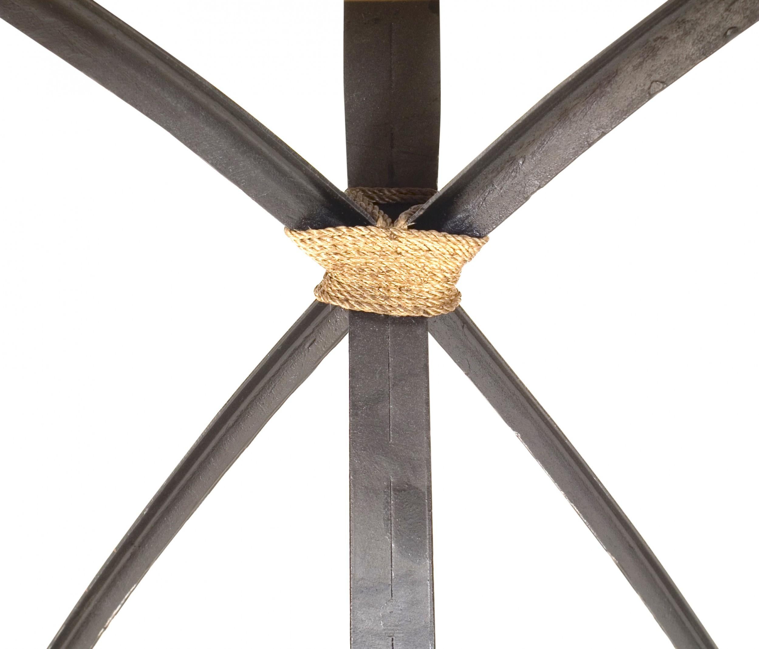 American Rustic Style Sunburst End Table For Sale