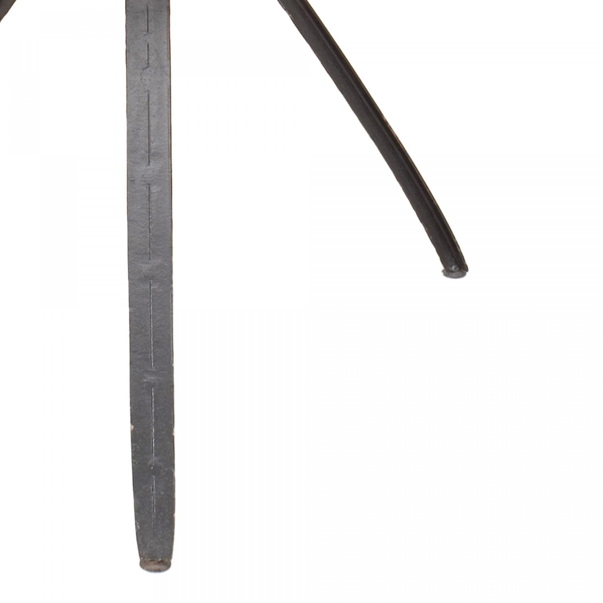 Hand-Crafted Rustic Style Sunburst End Table For Sale