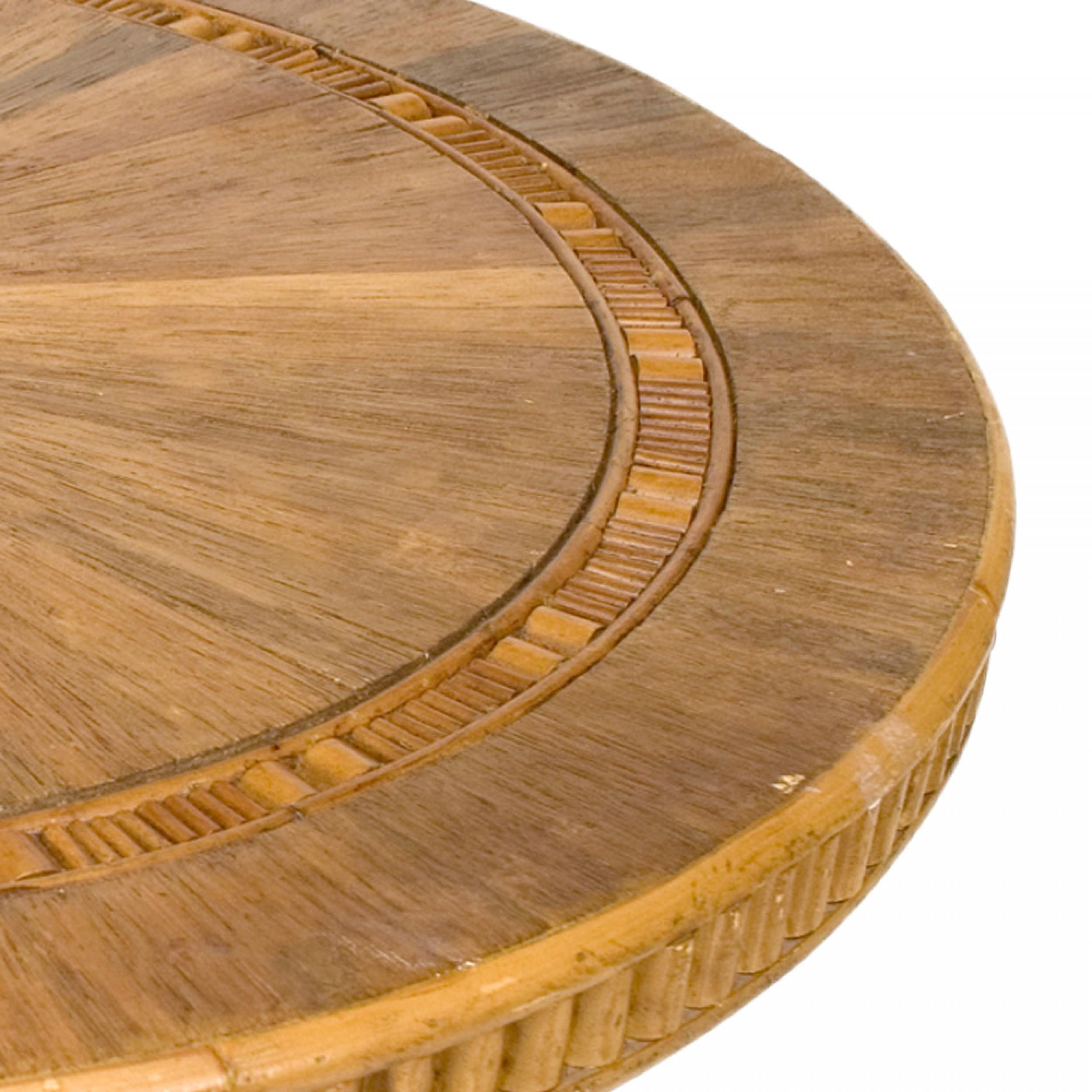 Rustic Style Sunburst End Table In Good Condition For Sale In Queens, NY