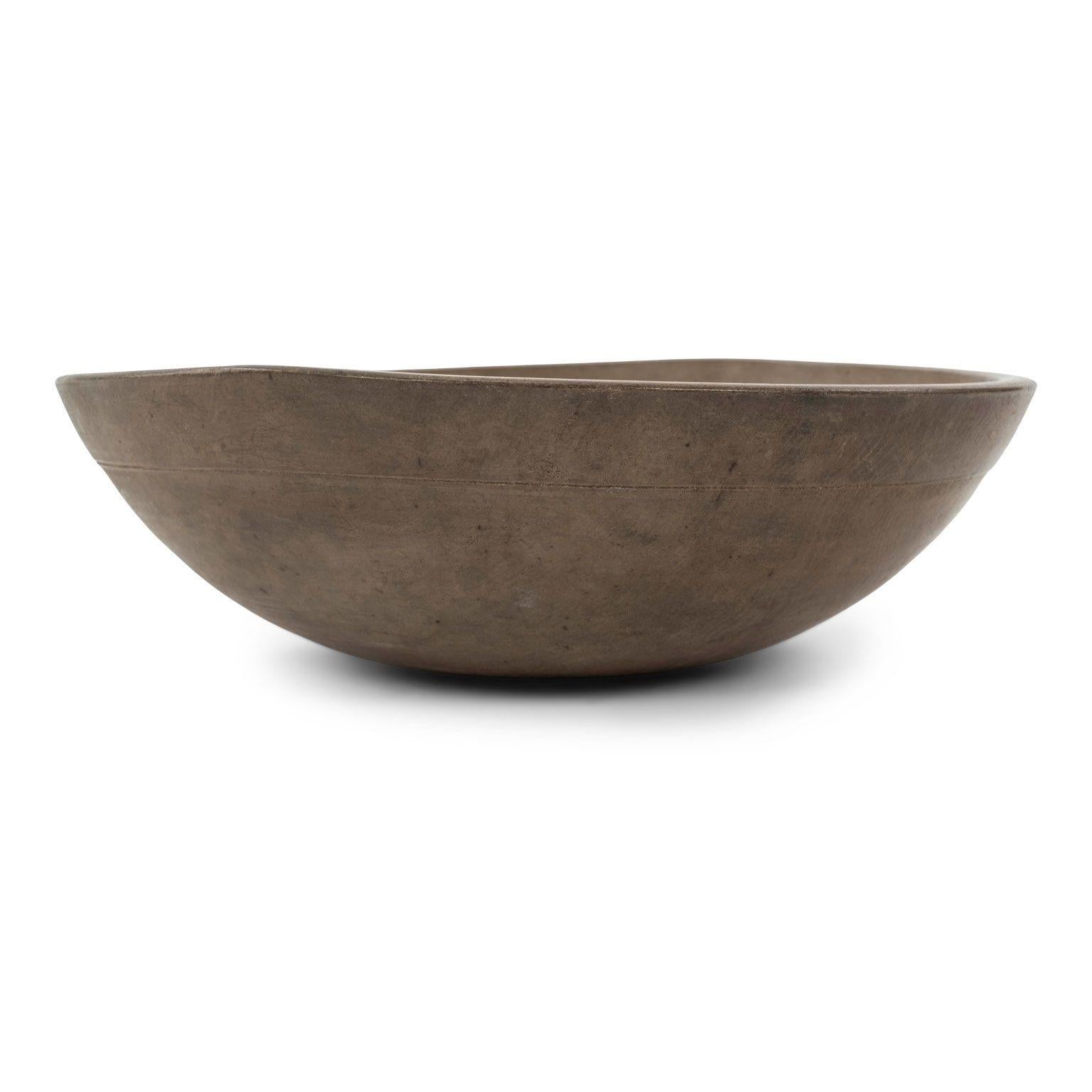 19th Century Rustic Swedish Turned Bowl For Sale