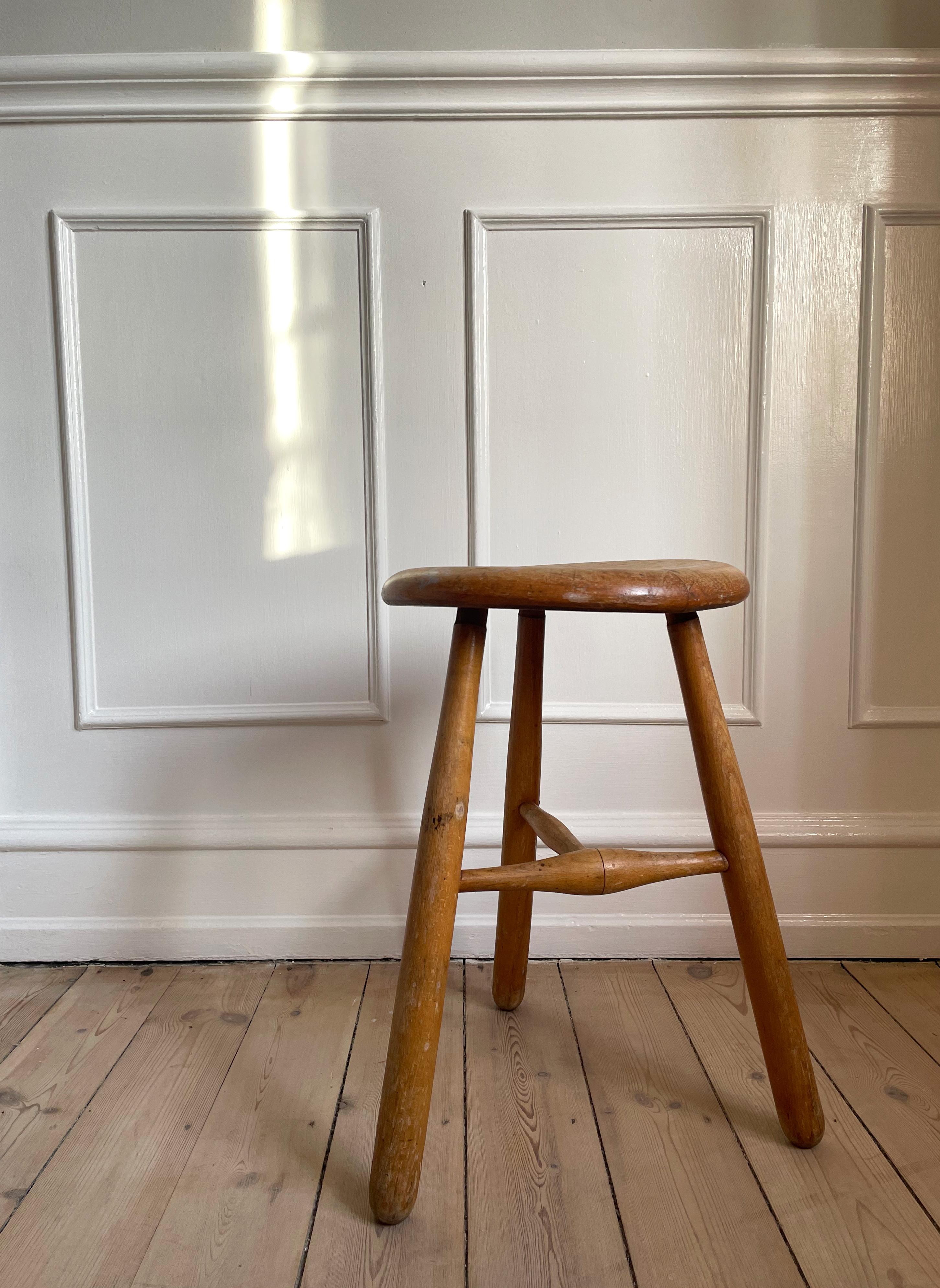 vintage three legged stool