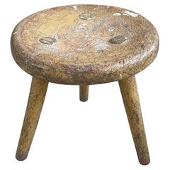 Rustic Swiss farmhouse milking stool